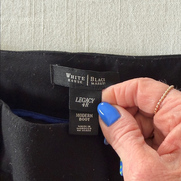 White House Black Market Black Modern Boot Pants - Picture 2 of 2